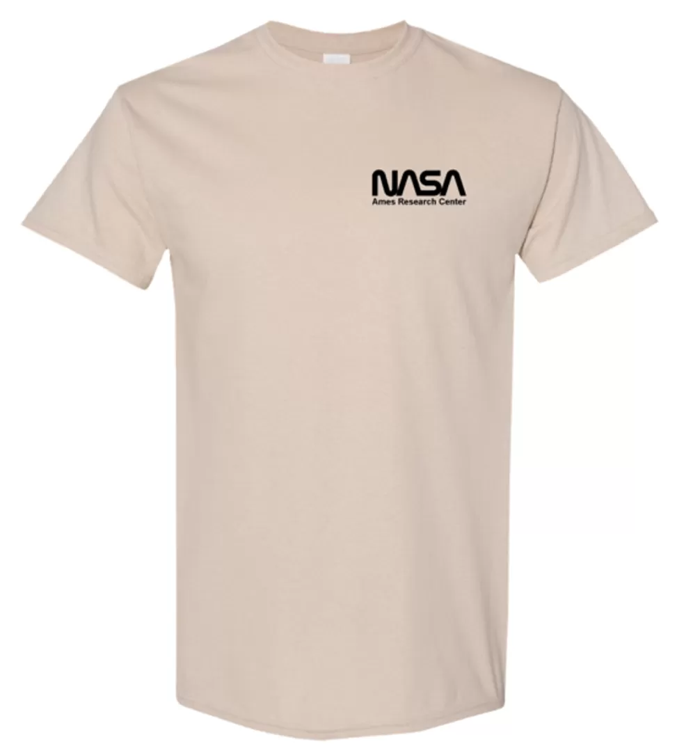 Clearance NASA Gear NASA Worm Logo - Small Logo - Ames Research Center - T-Shirt