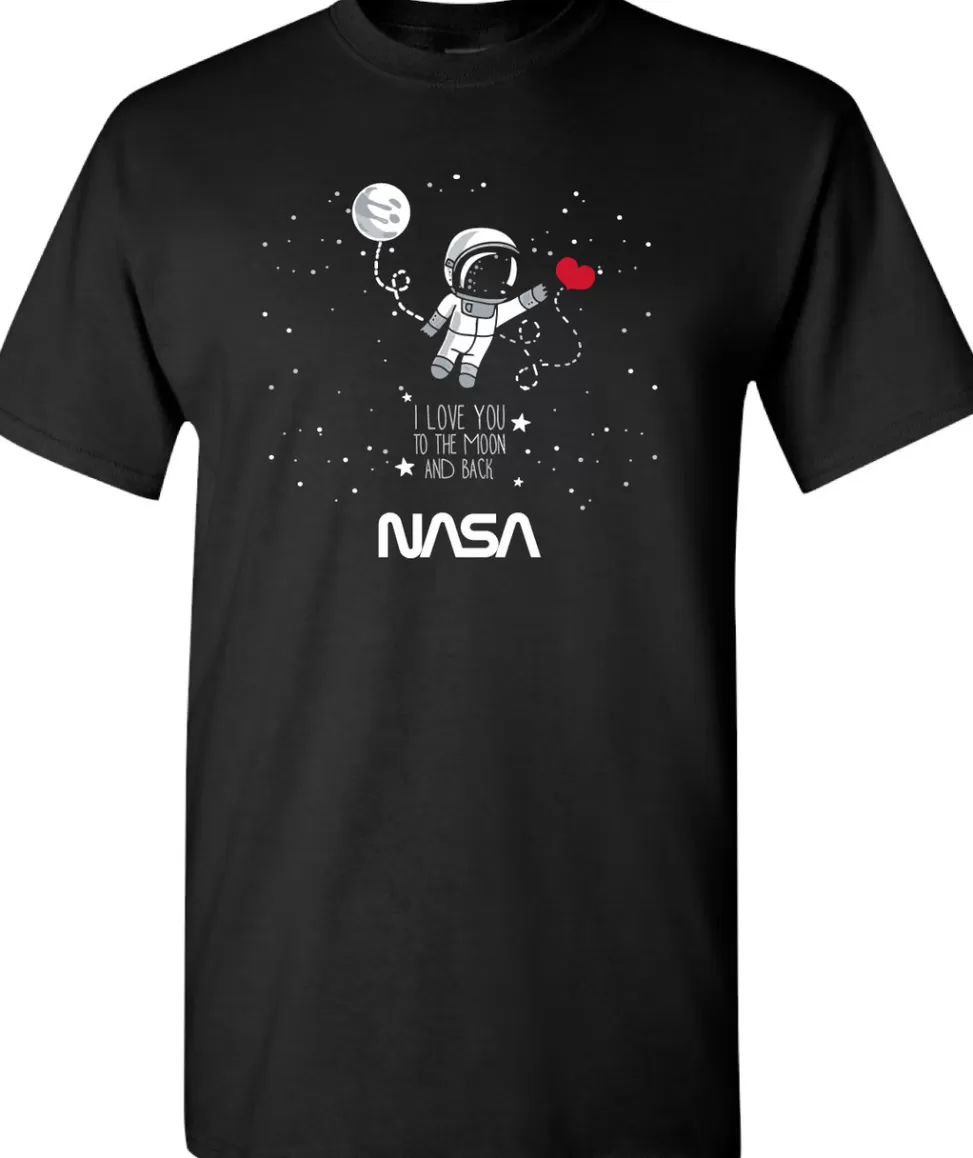 Flash Sale NASA Gear NASA Worm Logo - To The Moon and Back (Unisex) T-Shirt