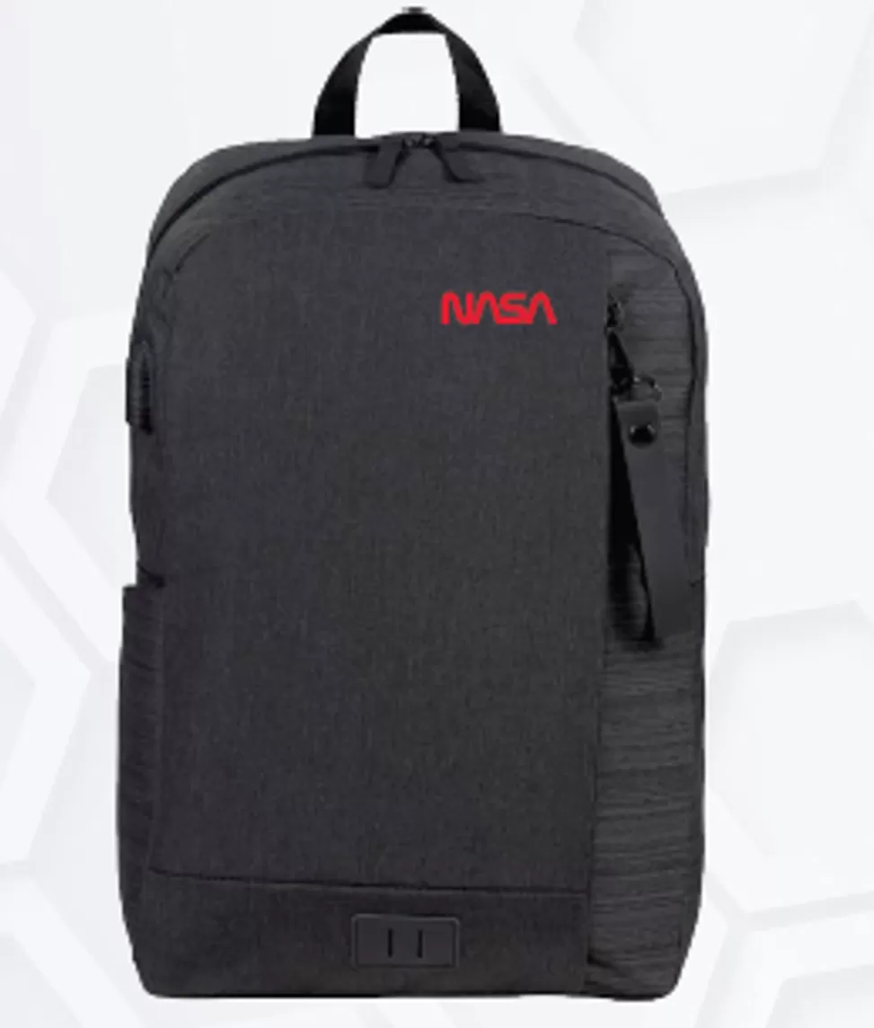 Best NASA Gear NASA Worm Logo - Whitby Slim Computer Backpack With USB Port