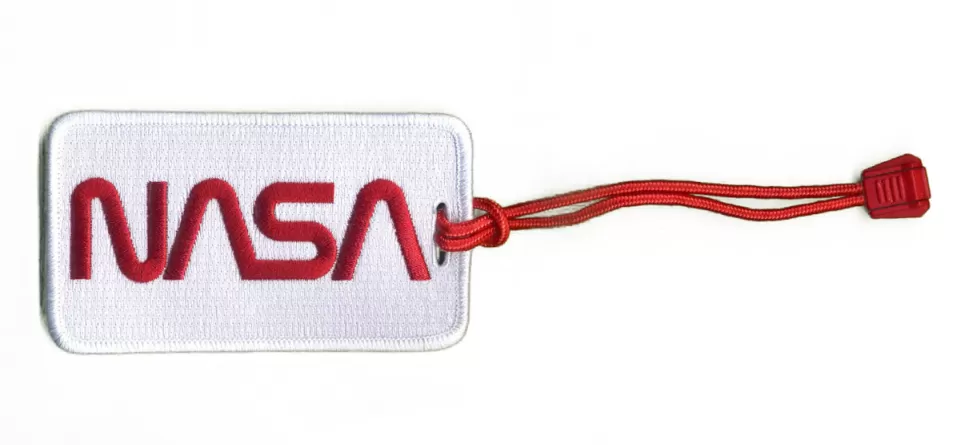 Flash Sale NASA Gear NASA Worm Logo - Woven Luggage Tag